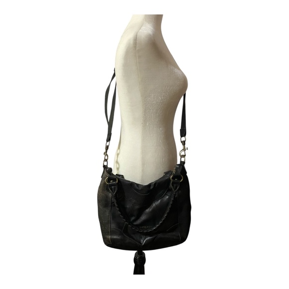 Liebeskind distressed leather shoulder bag/crossbody bag - Picture 4 of 16